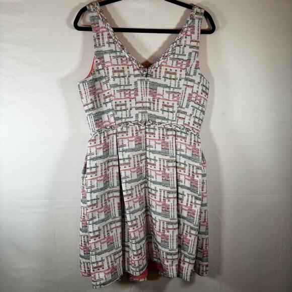 Trina Turk Linda Basket Weave Jacquard Dress Size 10 - Picture 5 of 11